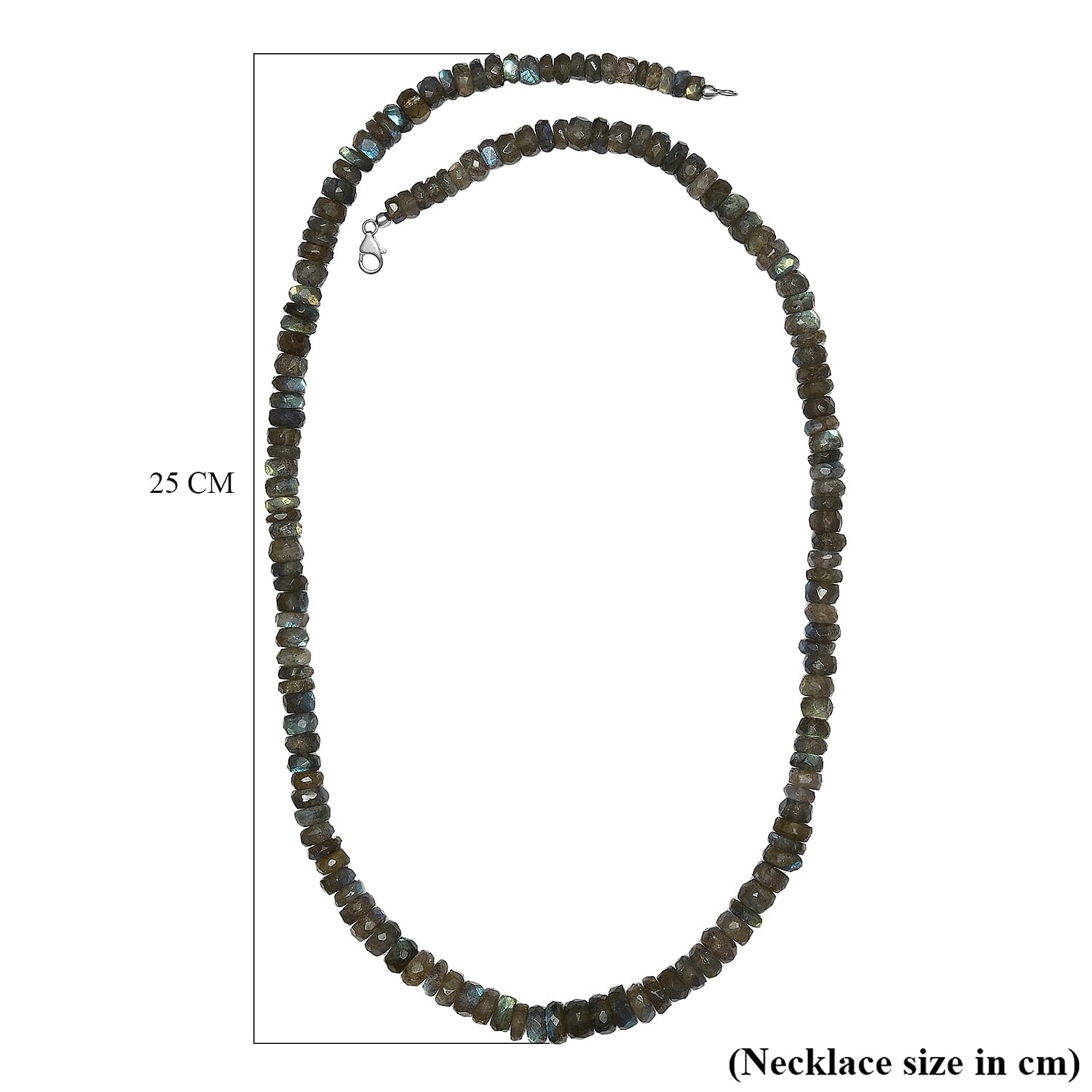 Labradorite Beads Necklace (Size - 30) Sterling Silver 600.00 ct 600.000 Ct. 7627212 5