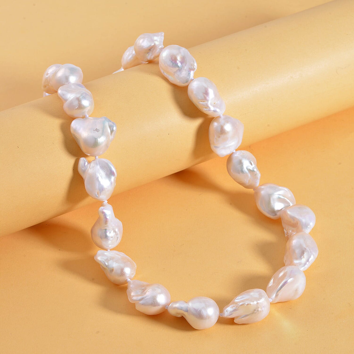 Limited Edition Rhapsody 950 Platinum AAAA Baroque Pearl Necklace (Size 20) 7627232 2