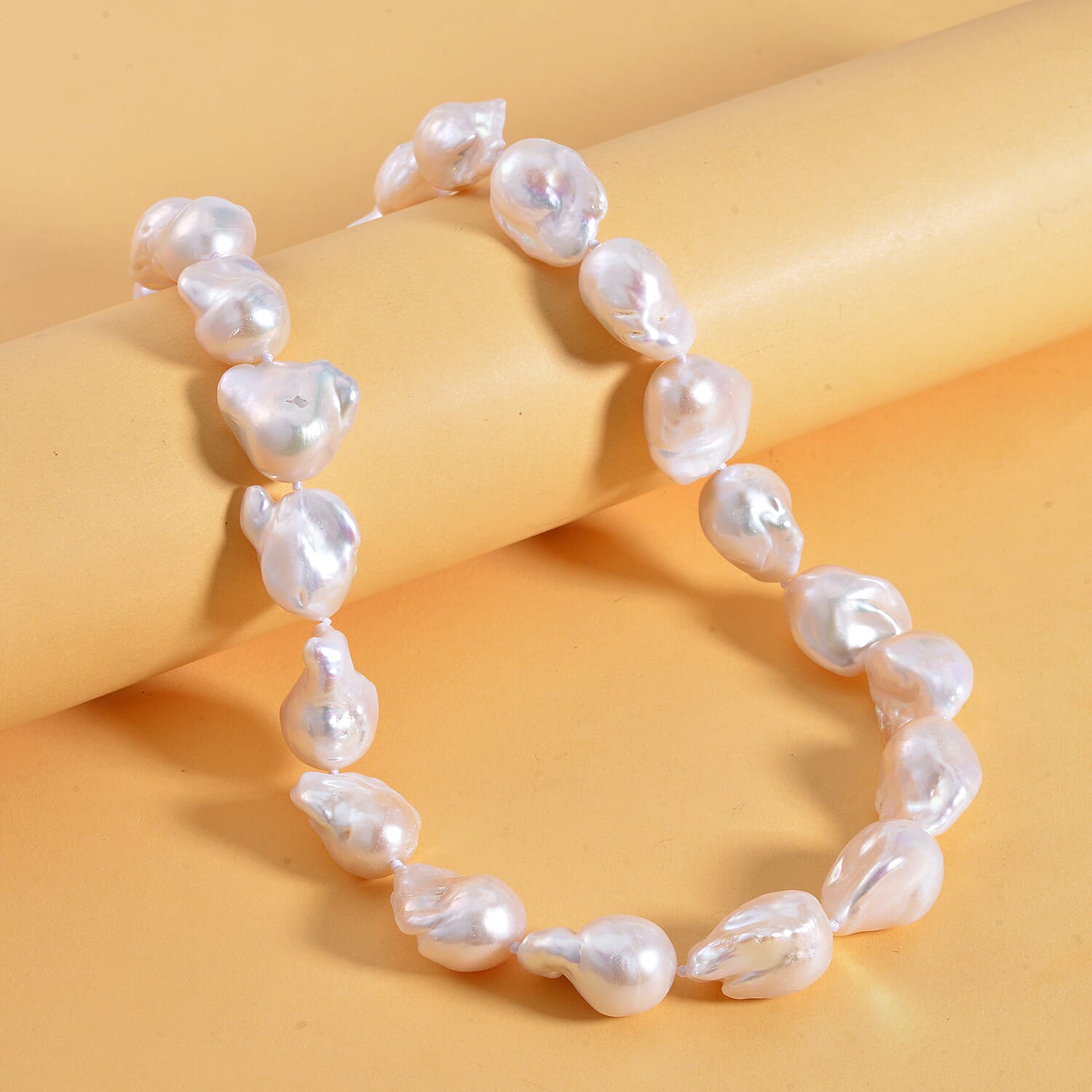 Limited Edition Rhapsody 950 Platinum AAAA Baroque Pearl Necklace (Size 20) 7627232 2