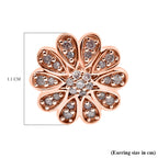 9K Rose Gold SGL Certified Pink Diamond Floral Stud Earrings 0.28 Ct.