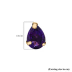9K Gold Lusaka Amethyst Stud Earrings in 1.40 Ct
