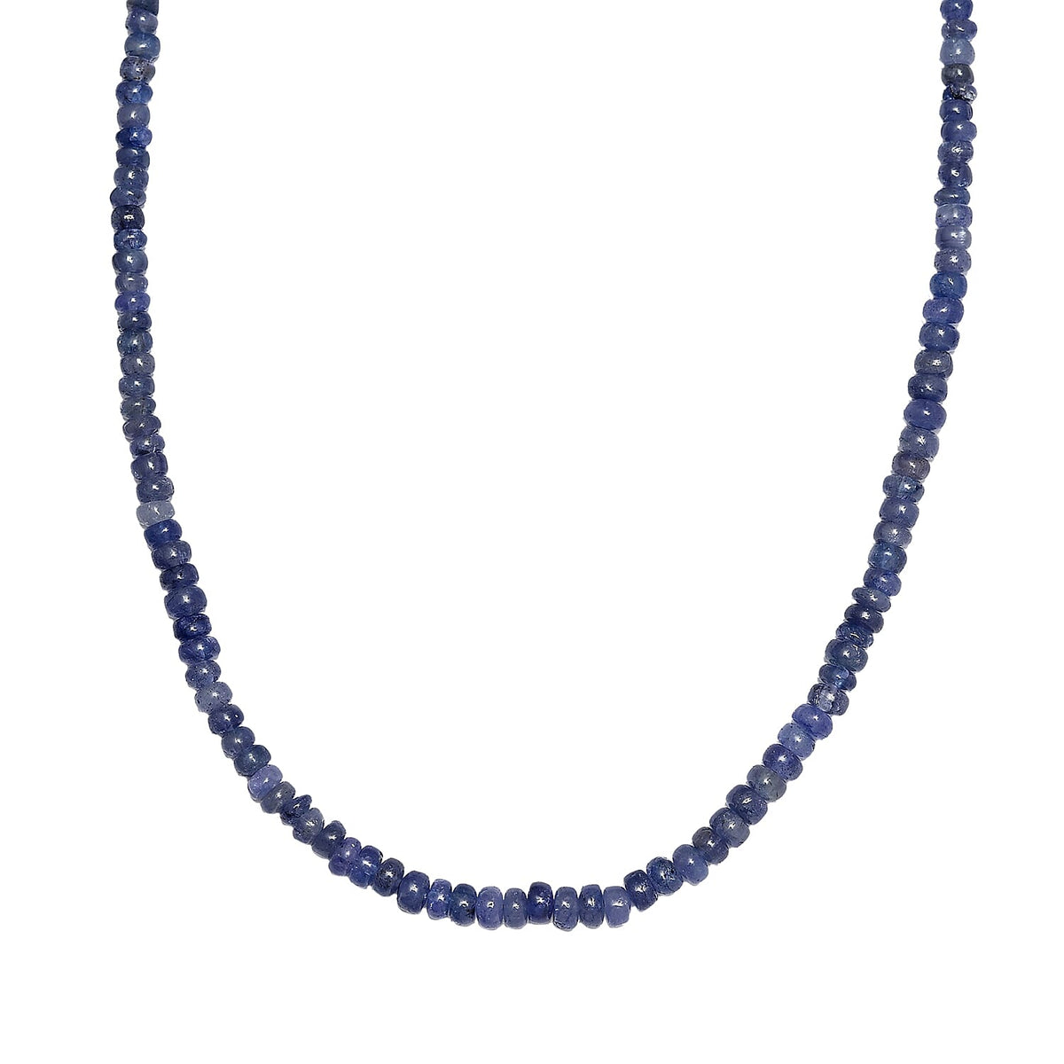 Tanzanite Beads Necklace (Size - 20) in 18K Vermeil Yellow Gold Plating Sterling Silver 125.00 ct 125.000 Ct. 7632034 0