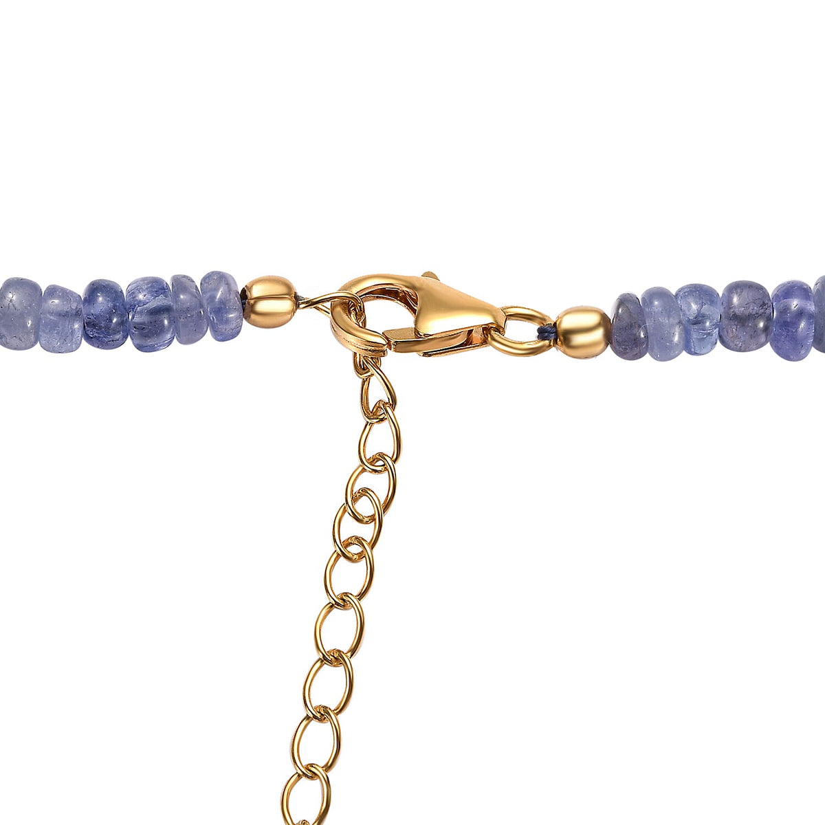 Tanzanite Beads Necklace (Size - 20) in 18K Vermeil Yellow Gold Plating Sterling Silver 125.00 ct 125.000 Ct. 7632034 3