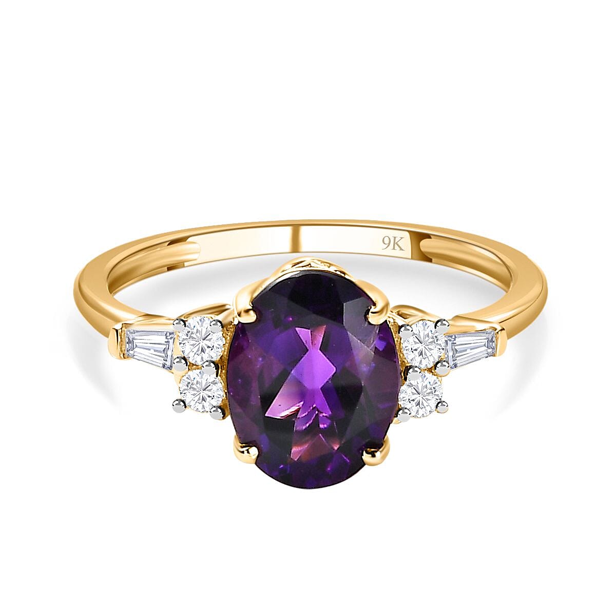 9K Yellow Gold Moroccan Amethyst Ring 2.03 Ct 7632759 0