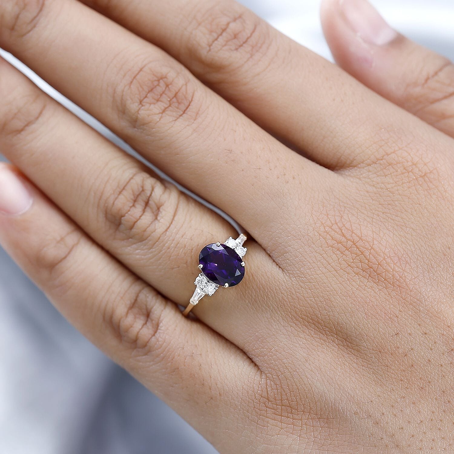 9K Yellow Gold Moroccan Amethyst Ring 2.03 Ct 7632759 2