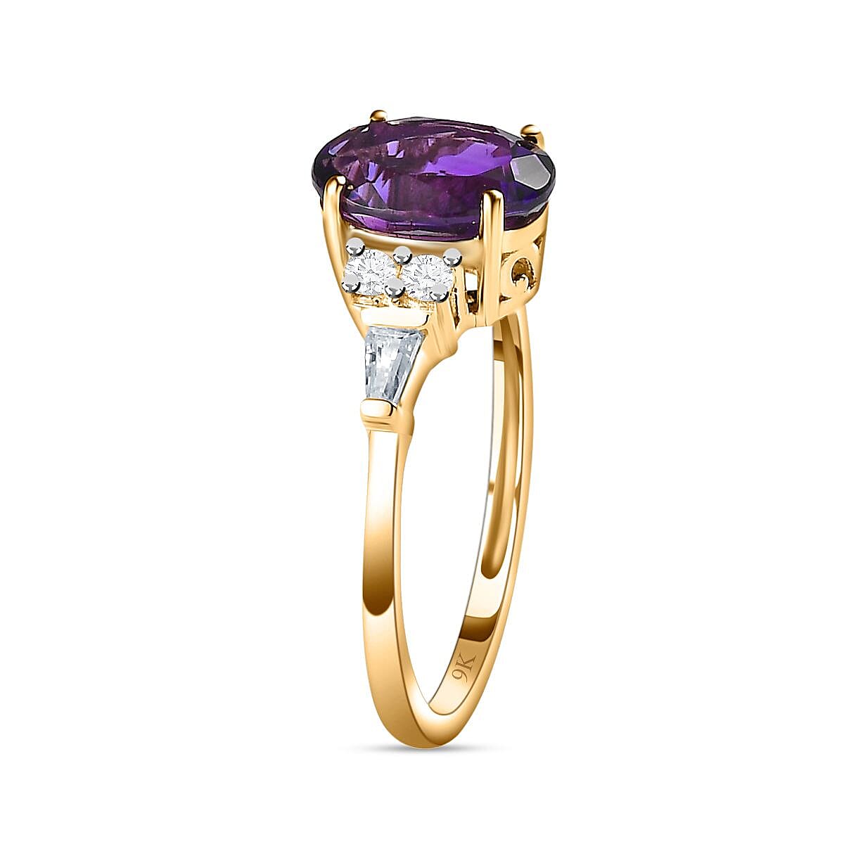 9K Yellow Gold Moroccan Amethyst Ring 2.03 Ct 7632759 3