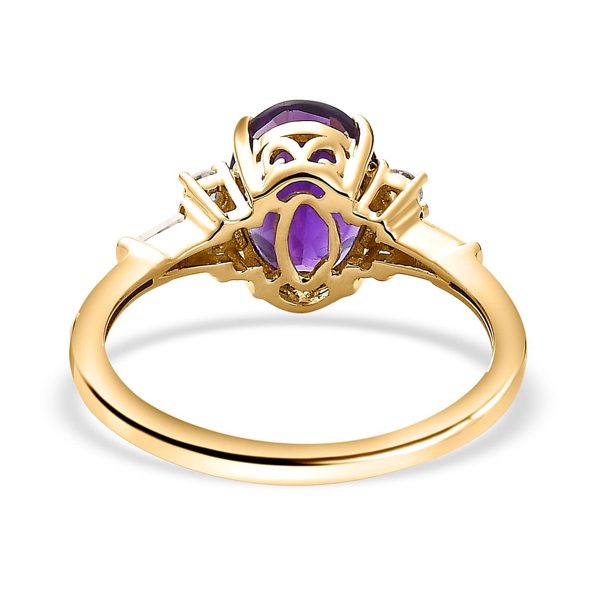 9K Yellow Gold Moroccan Amethyst Ring 2.03 Ct 7632759 4