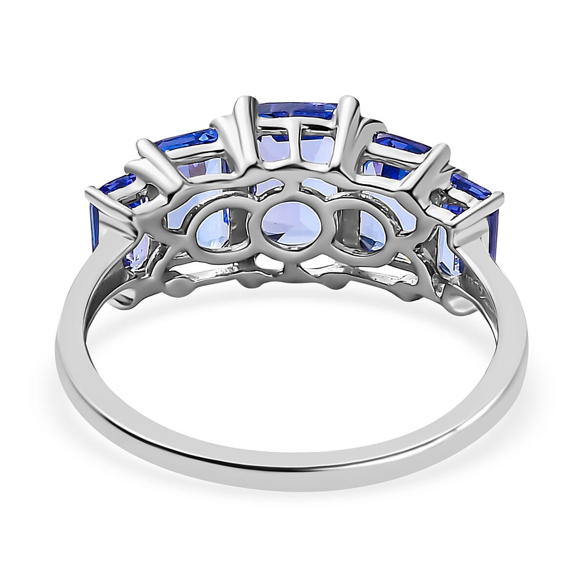 9K White Gold AA Tanzanite Solitaire Engagement Ring 2.73 ct 7632776 4