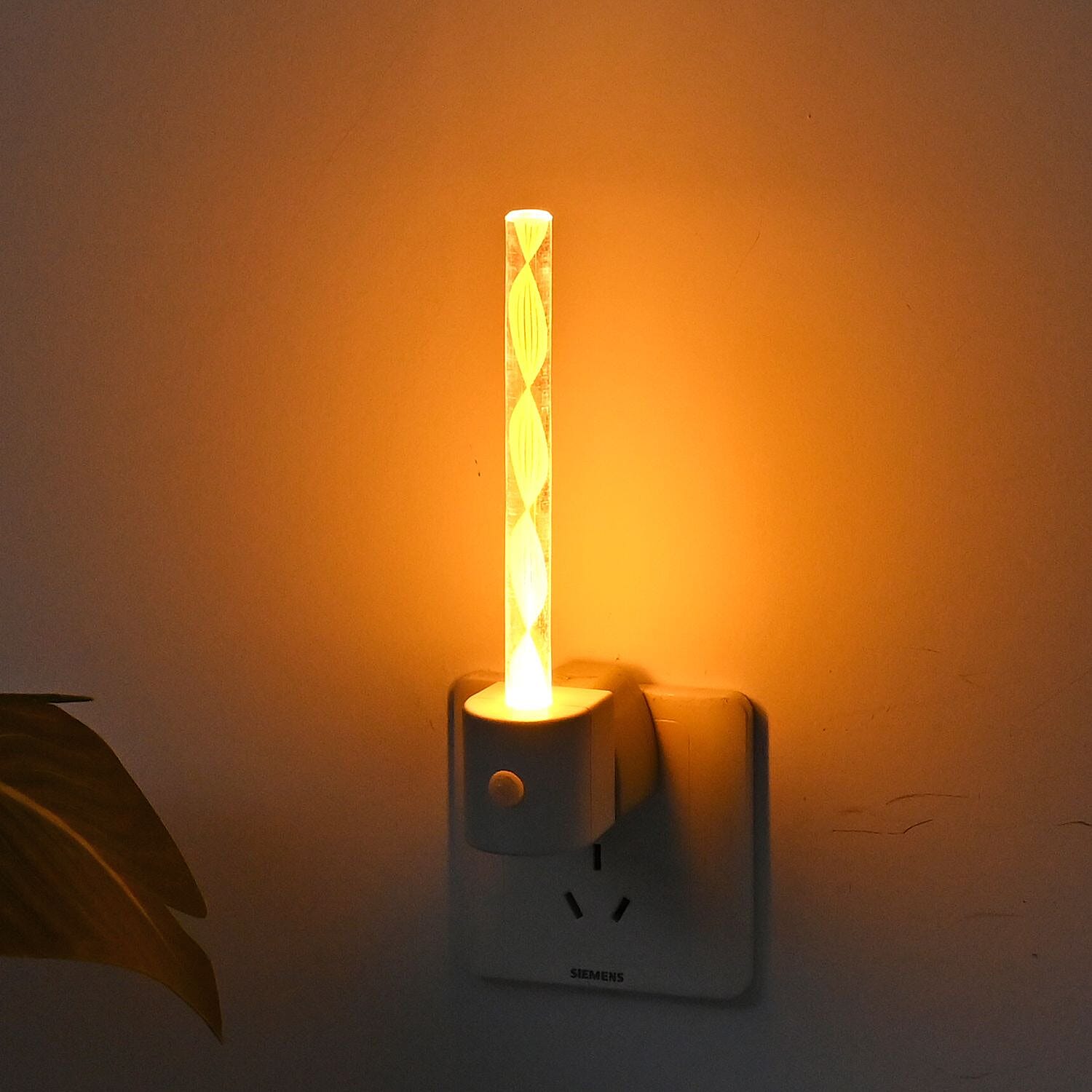 Set of 2 Motion Sensor LED Night Light - Yellow 7633649 1
