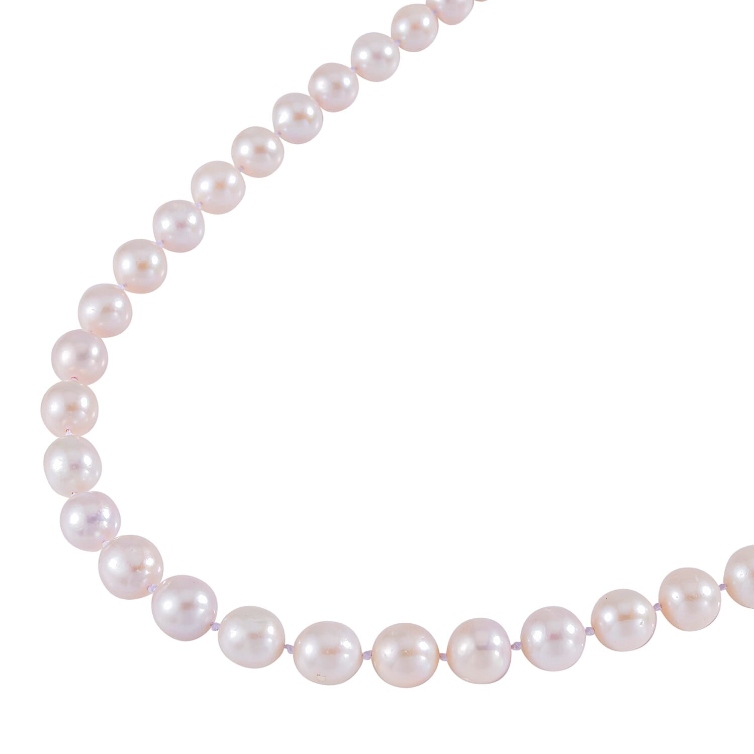 9K Yellow Gold White AAAA Edison Pearl Necklace (Size - 20) 7638056 2