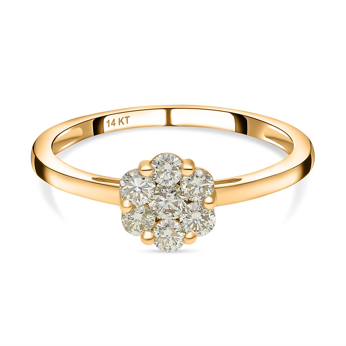 14K Yellow Gold Natural Yellow Diamond (VS-SI) Ring 0.62 Ct 7638320 0