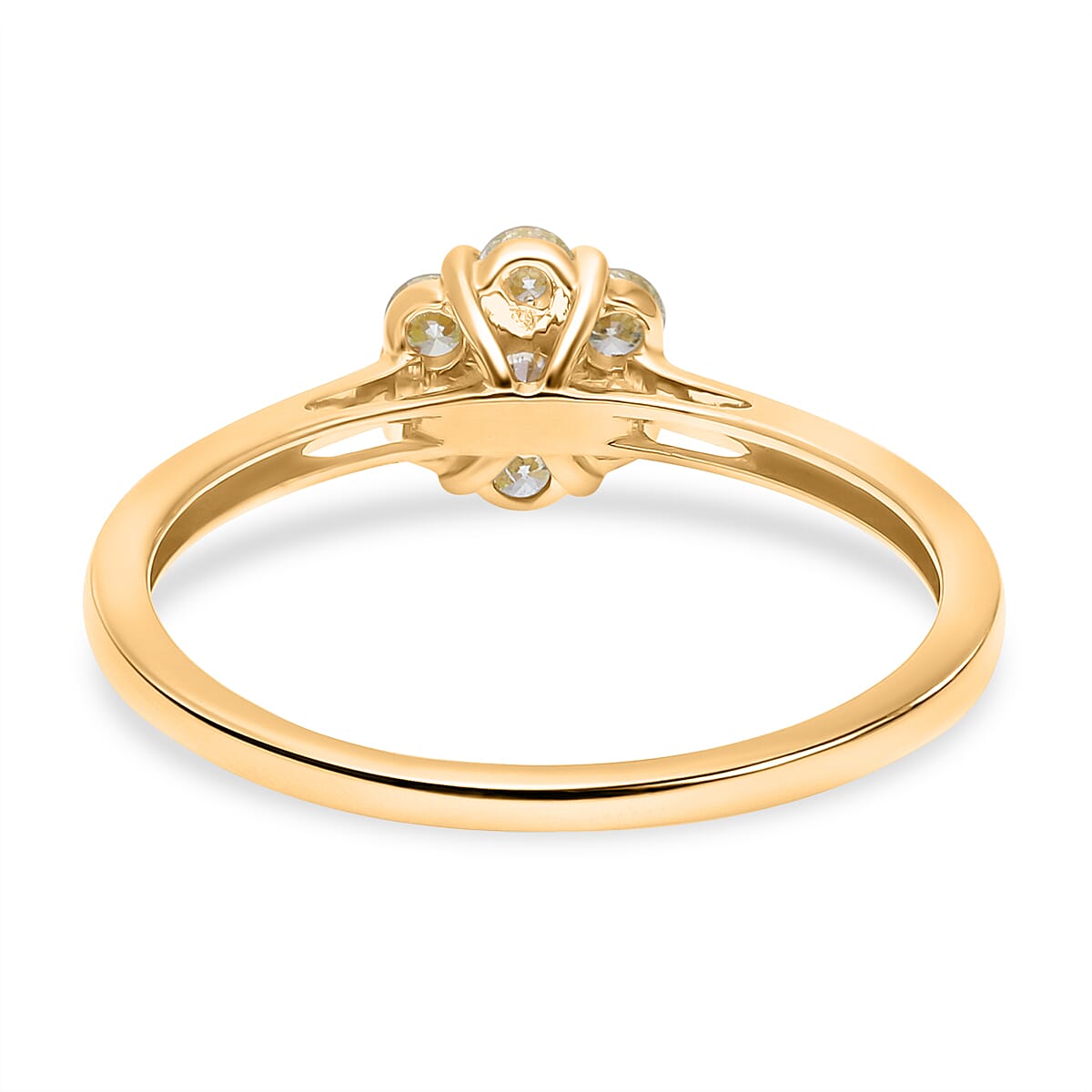 14K Yellow Gold Natural Yellow Diamond (VS-SI) Ring 0.62 Ct 7638320 4