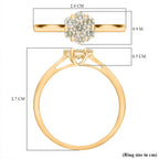 14K Yellow Gold Natural Yellow Diamond (VS-SI) Ring 0.62 Ct