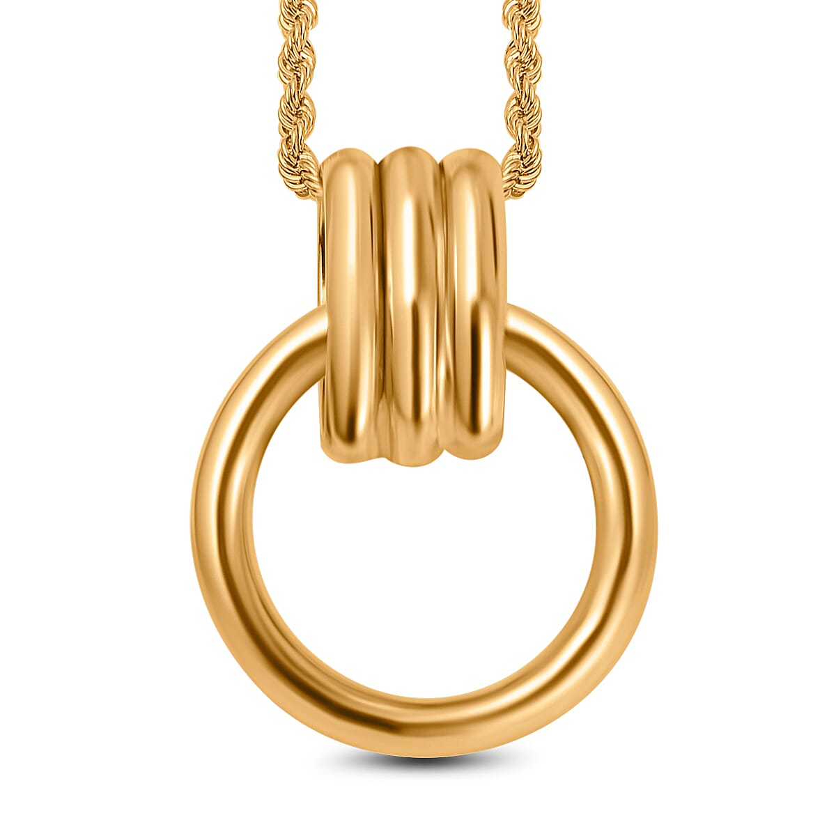 Maestro Collection - 9K Yellow Gold Infinity Ring Necklace (Size - 20) 7638409 0