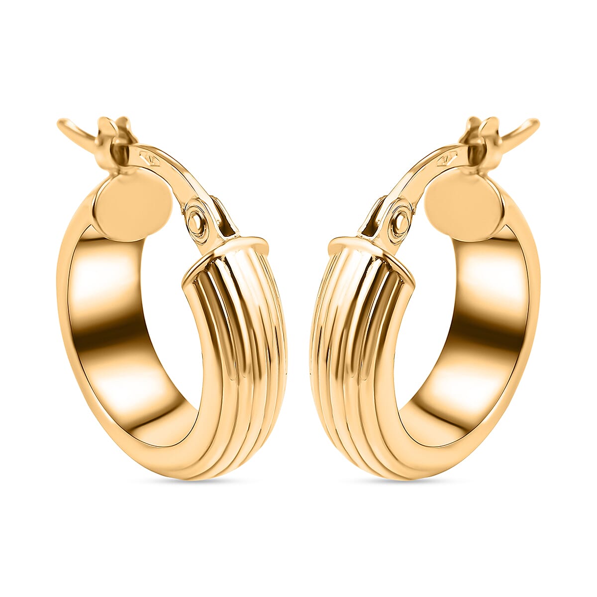 Maestro Collection - 9K Yellow Gold Hoop Earrings 7638463 0