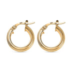 Maestro Collection - 9K Yellow Gold Hoop Earrings