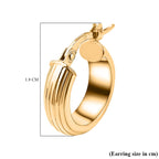 Maestro Collection - 9K Yellow Gold Hoop Earrings