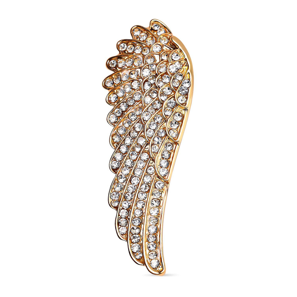 White Crystal Angel Wing Brooch 7639504 0