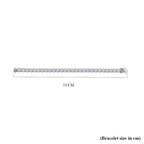 Moissanite Tennis Bracelet (Size 7) in Platinum Overlay Sterling Silver 17.93 Ct, Silver Wt. 13.36 Gms