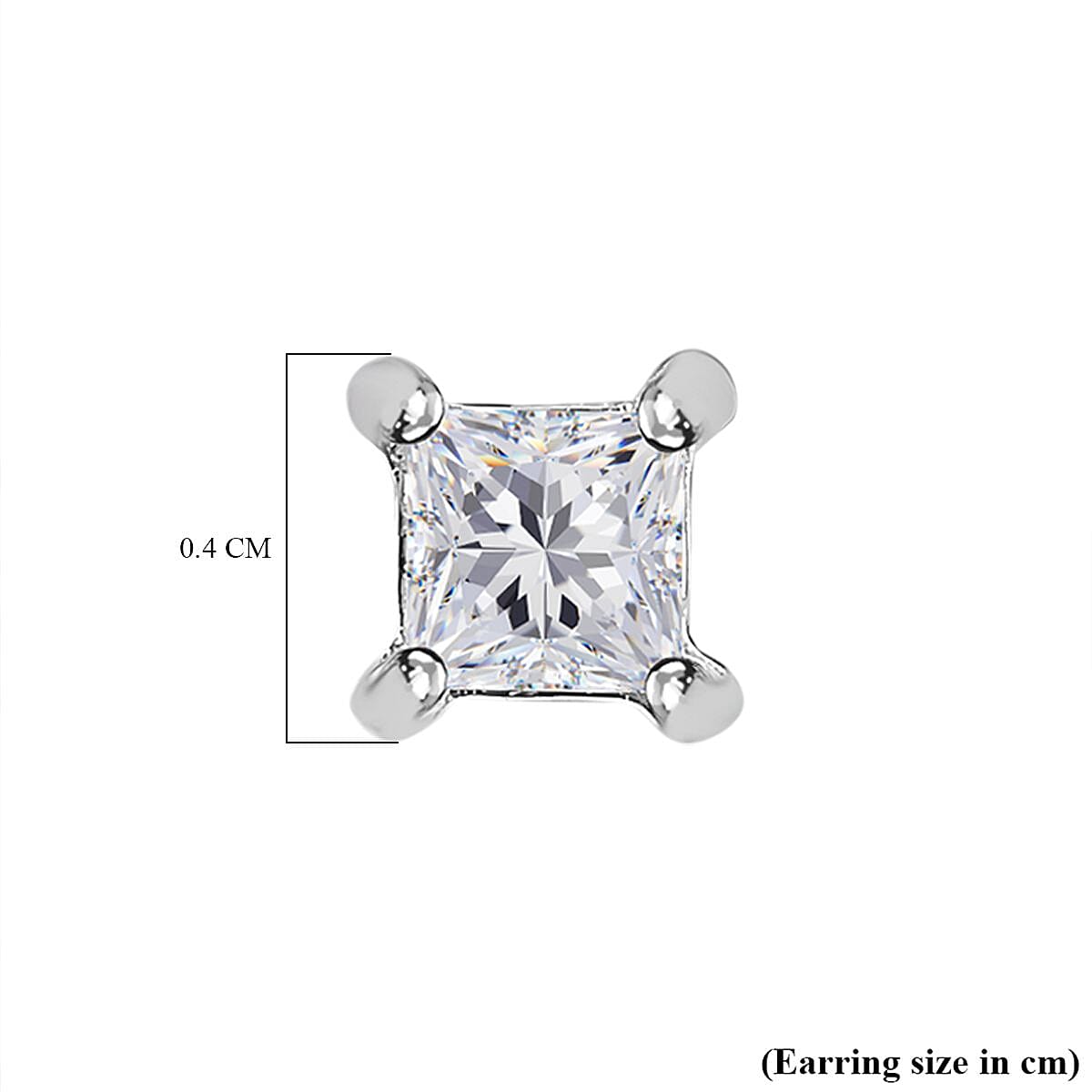 9K White Gold Solitaire Natural Diamond Stud Earrings 7646672 6