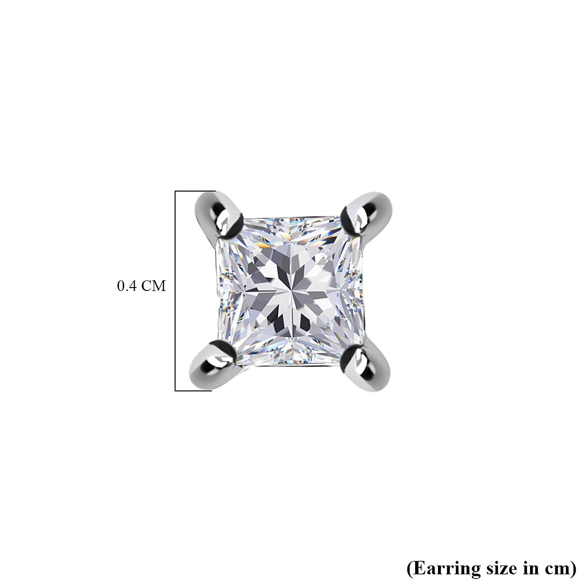Natural Diamond Solitaire Stud Earrings in 9K White Gold SGL Certified (I3-G-H) 0.25 Ct. 7646683 6