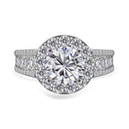 Cubic Zirconia Ring in Rhodium Overlay Sterling Silver 4.77 Ct, Silver Wt 5.00 GM