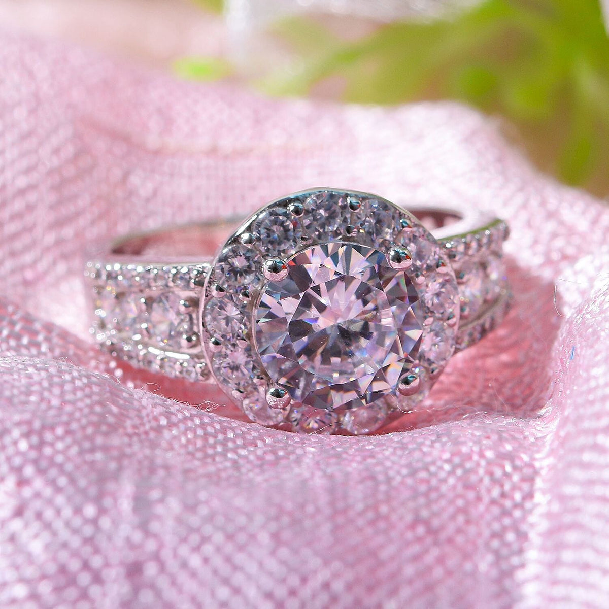 Cubic Zirconia Ring in Rhodium Overlay Sterling Silver 4.77 Ct, Silver Wt 5.00 GM 7647658 1