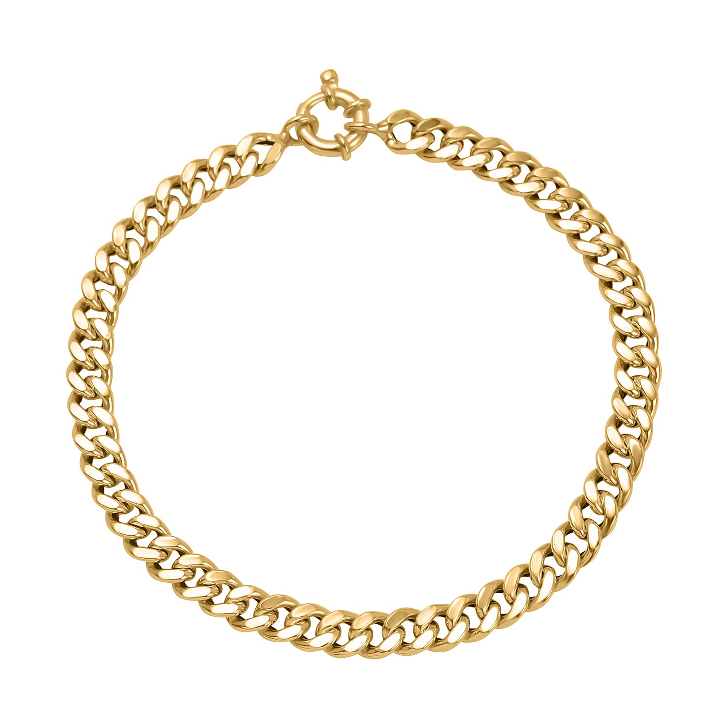 Maestro Collection-9K Yellow Gold Curb Bracelet (Size - 7.5), Gold Wt. 3.50 Gms 7648323 0