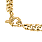 Maestro Collection - 9K Yellow Gold Curb Bracelet (Size - 7.5)