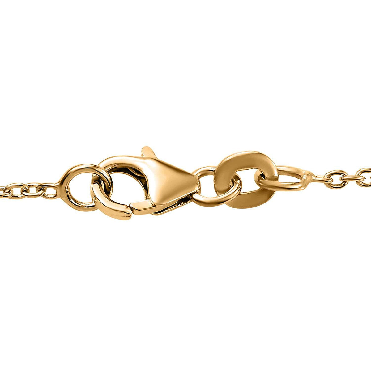 Diamond Floral Necklace (Size - 18) in 18K Vermeil YG Plated Sterling Silver 0.50 Ct, Silver Wt. 8.00 GM 7648897 5