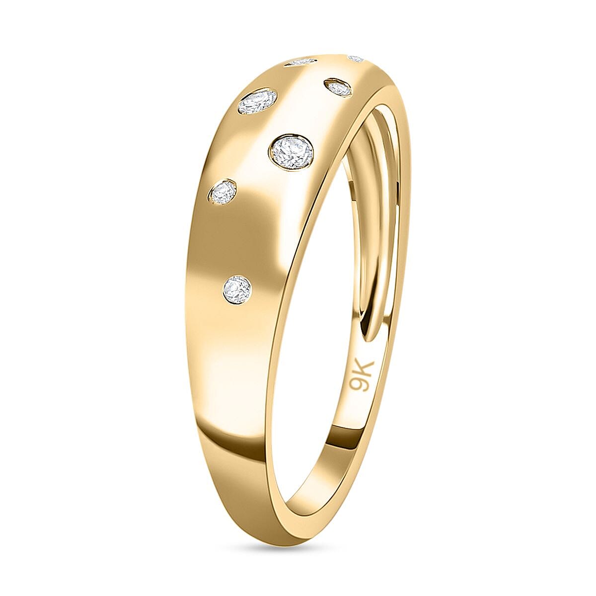 9K Yellow Gold Diamond Constellation Ring 7649996 3