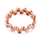 14K Rose Gold SGL Certified Pink, Champagne, Natural Yellow & Green Diamond Ring 1.00 Ct.