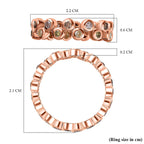 14K Rose Gold SGL Certified Pink, Champagne, Natural Yellow & Green Diamond Ring 1.00 Ct.