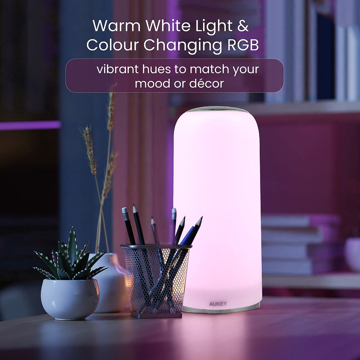 CLOSE OUT DEAL - AUKEY Touch Control RGB Lamp LT-T7R 7652172 4