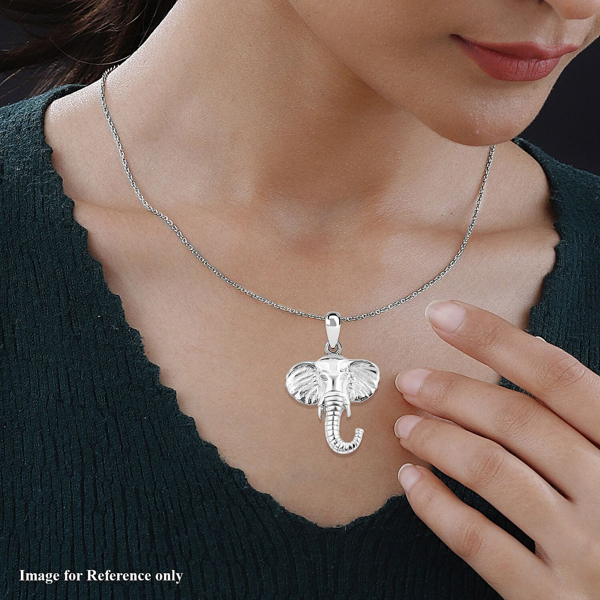 Royal Bali Collection - Sterling Silver Elephant Pendant, Silver Wt. 7.00 GM 7654026 2