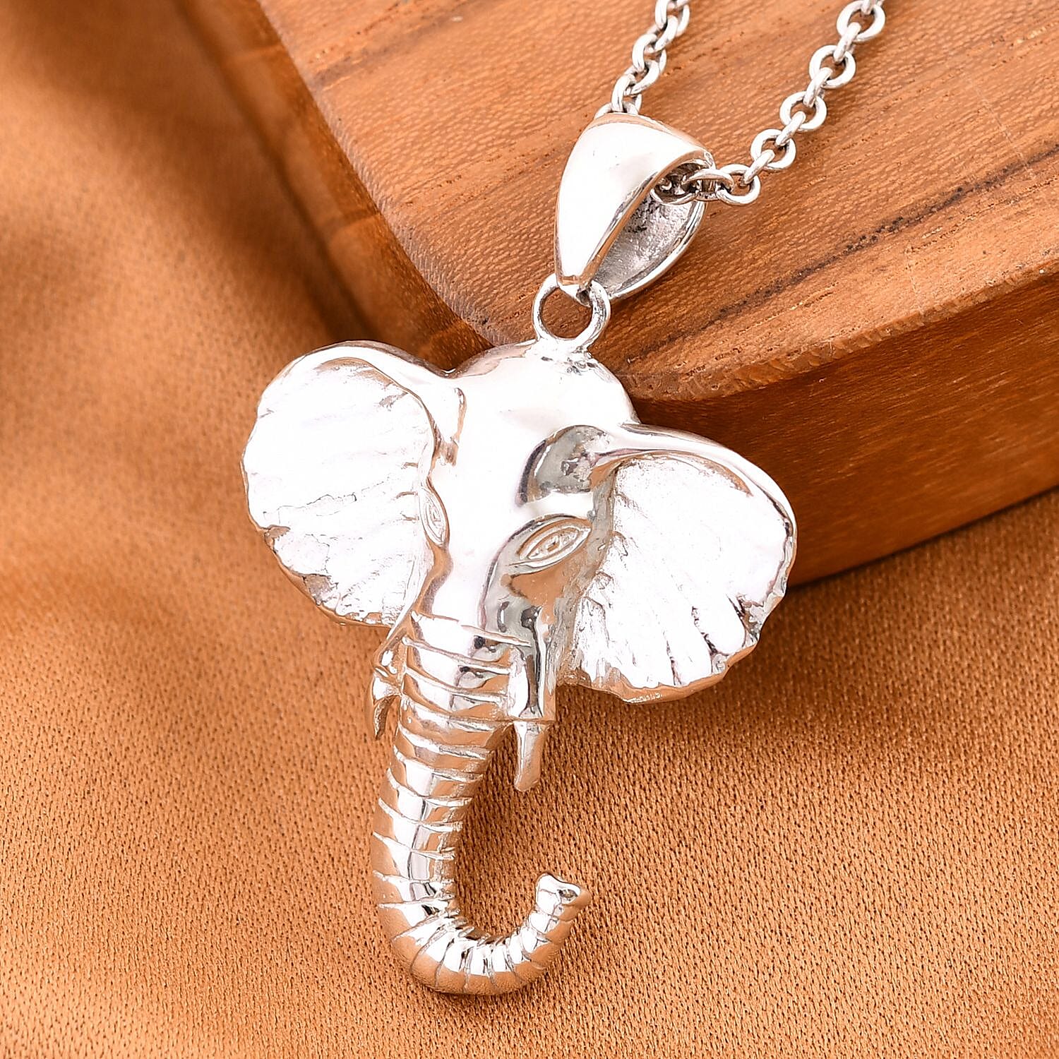 Royal Bali Collection - Sterling Silver Elephant Pendant, Silver Wt. 7.00 GM 7654026 3