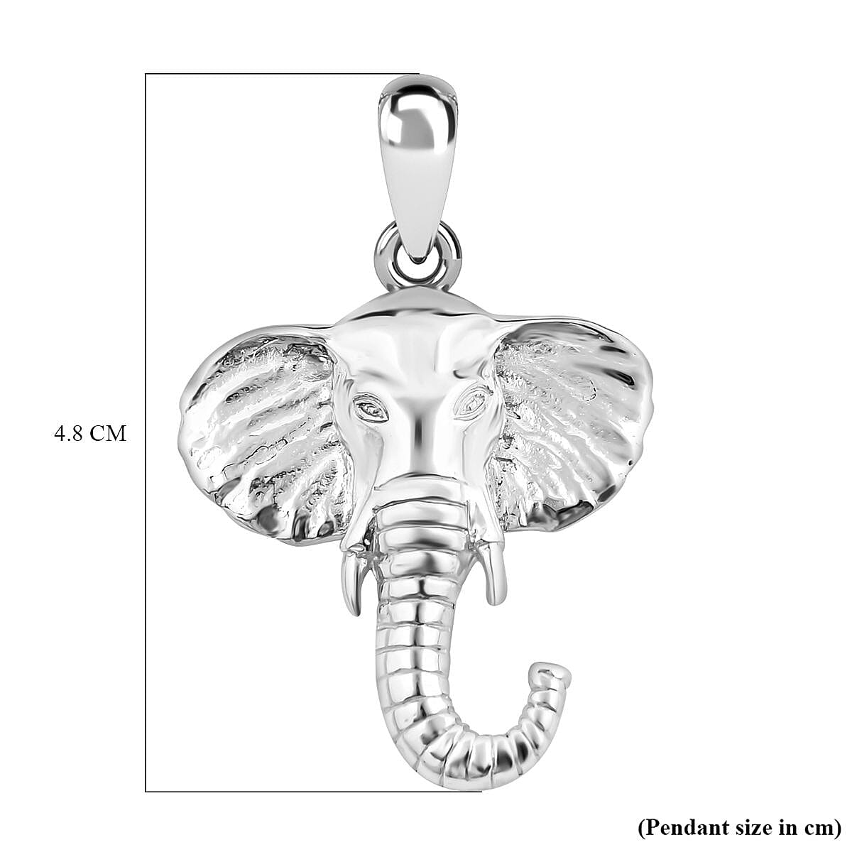 Royal Bali Collection - Sterling Silver Elephant Pendant, Silver Wt. 7.00 GM 7654026 6