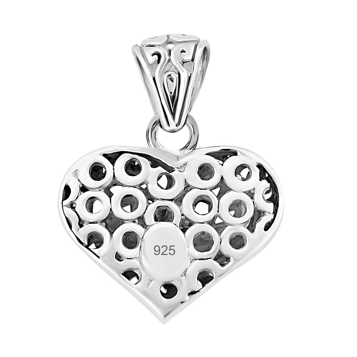 Royal Bali Collection - Sterling Silver Swan Heart Pendant 7654053 5