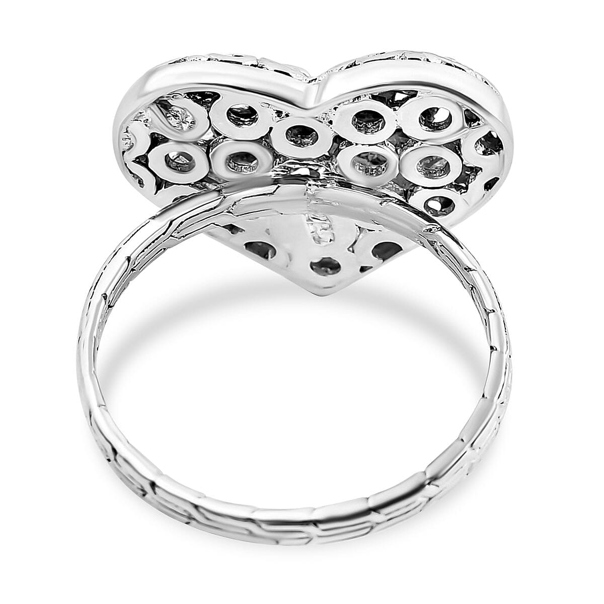 Royal Bali Collection - Sterling Silver Swan Heart Ring 7654054 4