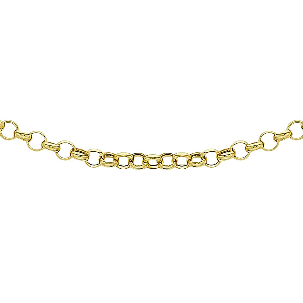 9K Yellow Gold Round Belcher Chain (Size - 20)