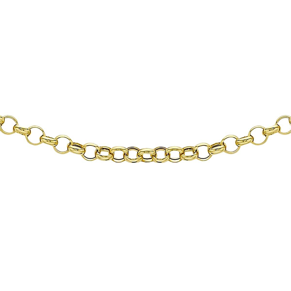 9K Yellow Gold Round Belcher Chain (Size - 20) 7656514 0