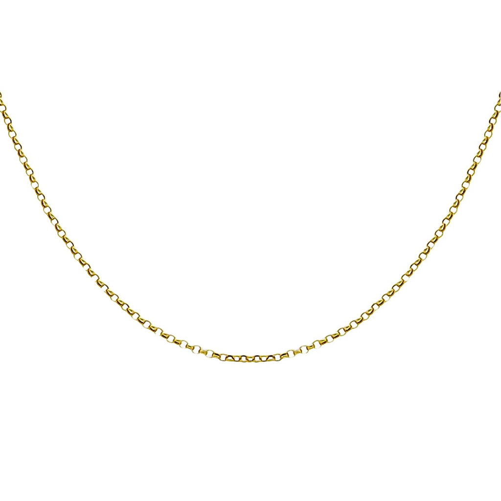 9K Yellow Gold Round Belcher Chain (Size - 20)