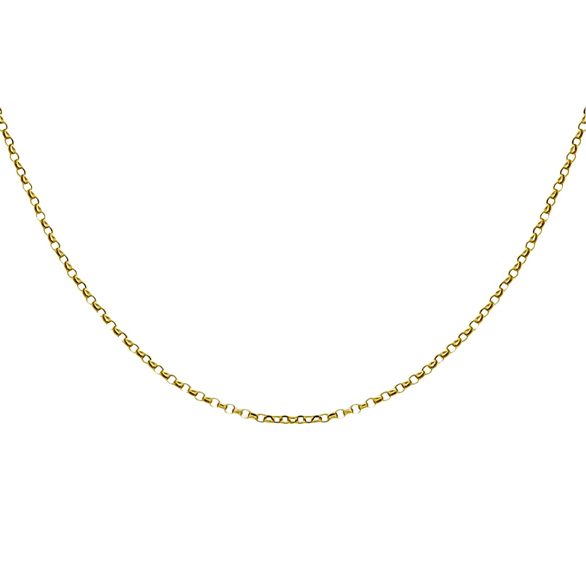 9K Yellow Gold Round Belcher Chain (Size - 20) 7656514 1