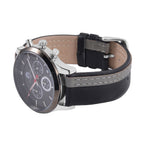 William Hunt Japanese Movement 5ATM Watch with Black & Grey Leather Strap