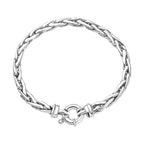One Time Close Out Deal- Sterling Silver Spiga Bracelet (Size - 7.5), Silver Wt 8.30 GM