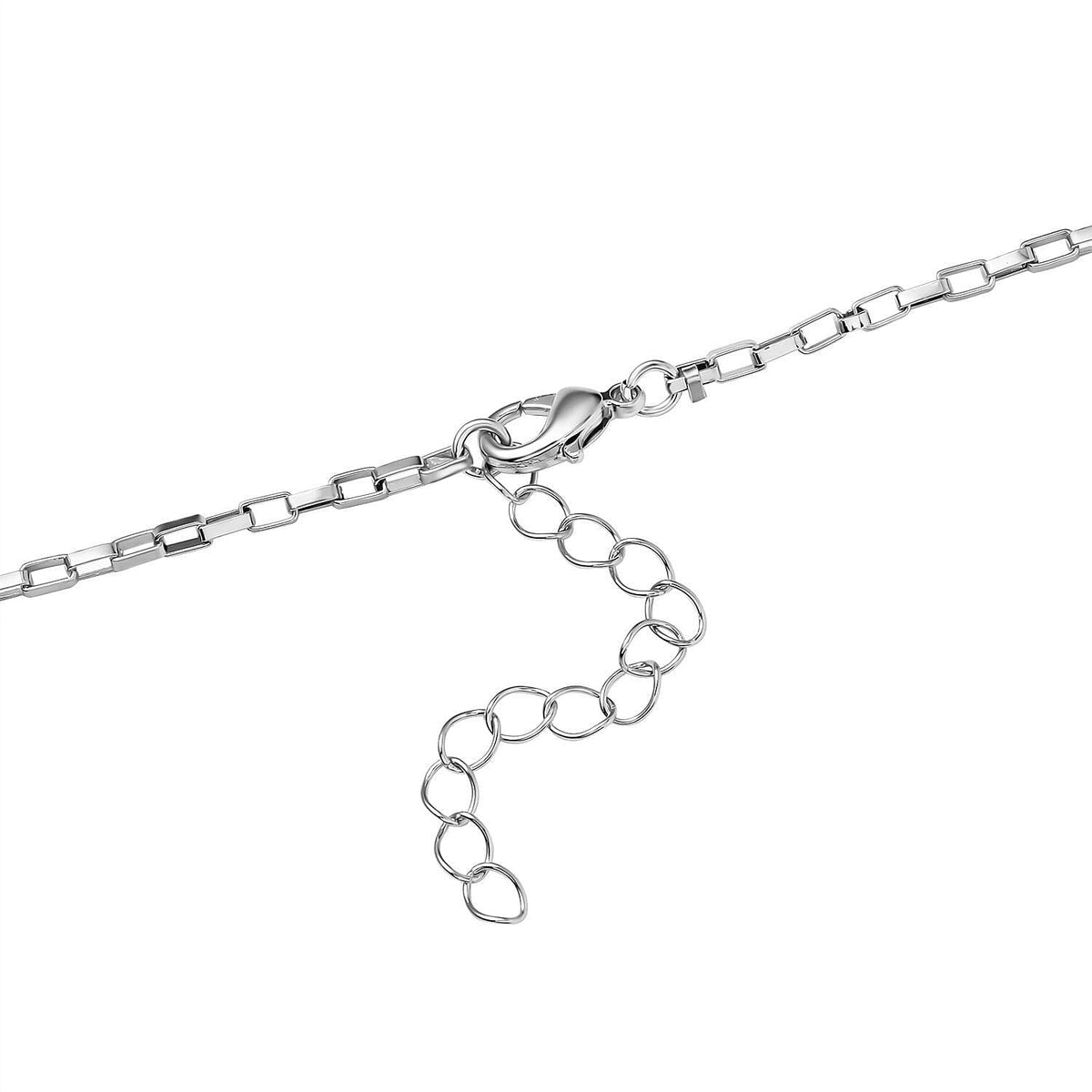 White Austrian Crystal Cross Necklace (Size - 24-2 inch Ext.) 7658736 4