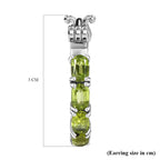 Hebei Peridot Hoop Earrings with Clasp 9.87 Ct.