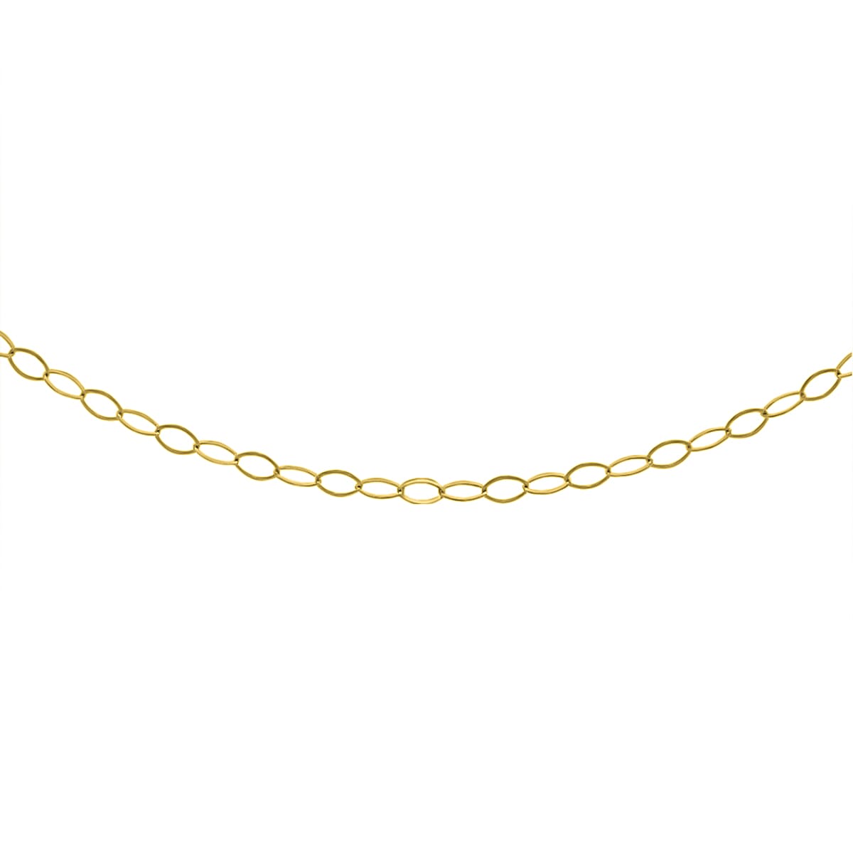 Vicenza Collection - 9K Yellow Gold Soldered Trace Chain (Size - 18) 7659636 0