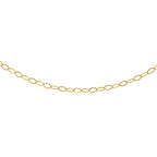 Vicenza Collection - 9K Yellow Gold Soldered Trace Chain (Size - 18)