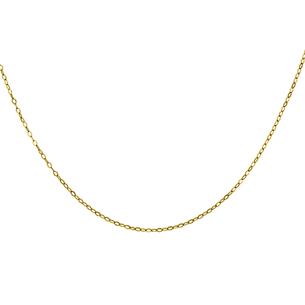 Vicenza Collection - 9K Yellow Gold Soldered Trace Chain (Size - 18) 7659636 1